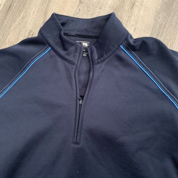 Adidas Golf 1/4 Zip Pullover Womens Small Blue Climalite Mock Neck Fleece - Picture 3 of 7